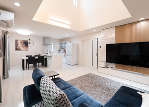 開放感を感じられる広いリビングが自慢のマイホーム