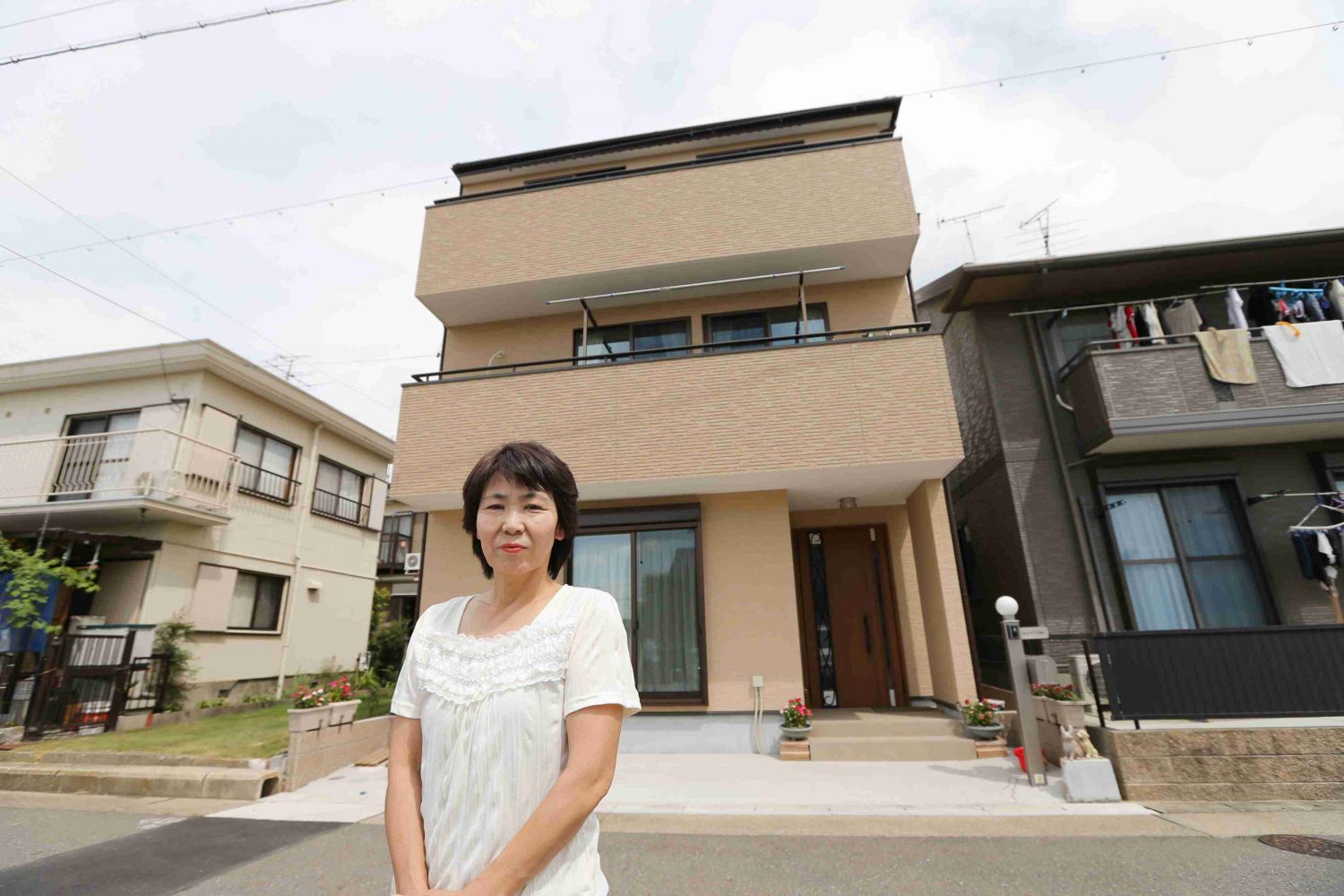 介護など将来を考えた3階建て。